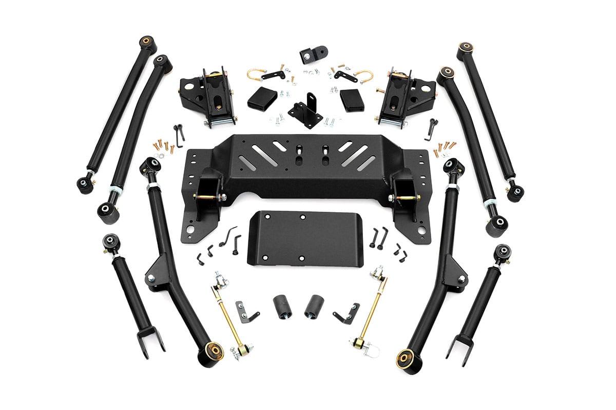 Rough Country X-Flex Long Arm Upgrade Kit for 4-inch Lifts (1993-1998 Grand Cherokee) - 90200U