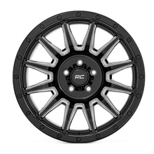 Rough Country 90 Series Wheel One-Piece Gloss Black w/machined spokes 20x9 6x5.5 -12mm (1960-1998 K10 Pickup, C10 Pickup, Land Cruiser, K15/K1500 Pickup, K15/K1500 Suburban, Wagoneer, J10, Cherokee, J20, K10, K5 Blazer, C15 Suburban, K15 Suburban, K10 Sub