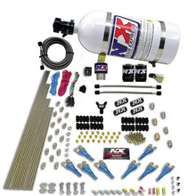 Nitrous Express Pro-Shk/Gas (200,300,400,500,600Hp) 2 Fuel, 1 Supershark Solenoid W/ 10Lb Bottle - 90206-10