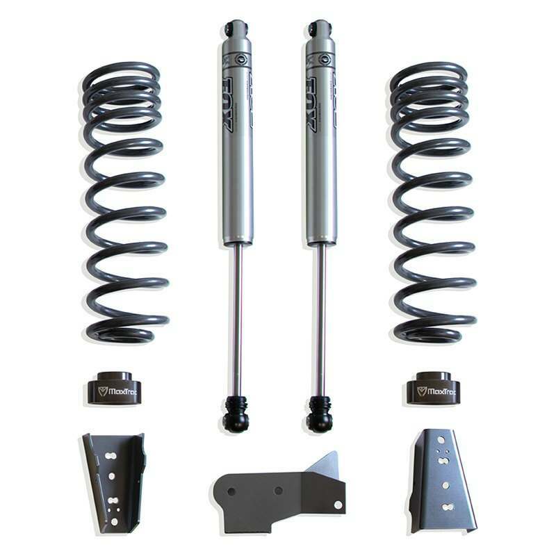 MaxTrac 3" Coils, 1.5" Spacers, Trac/Sway Bar Brkts, Fox Shocks - Rear - 902445F