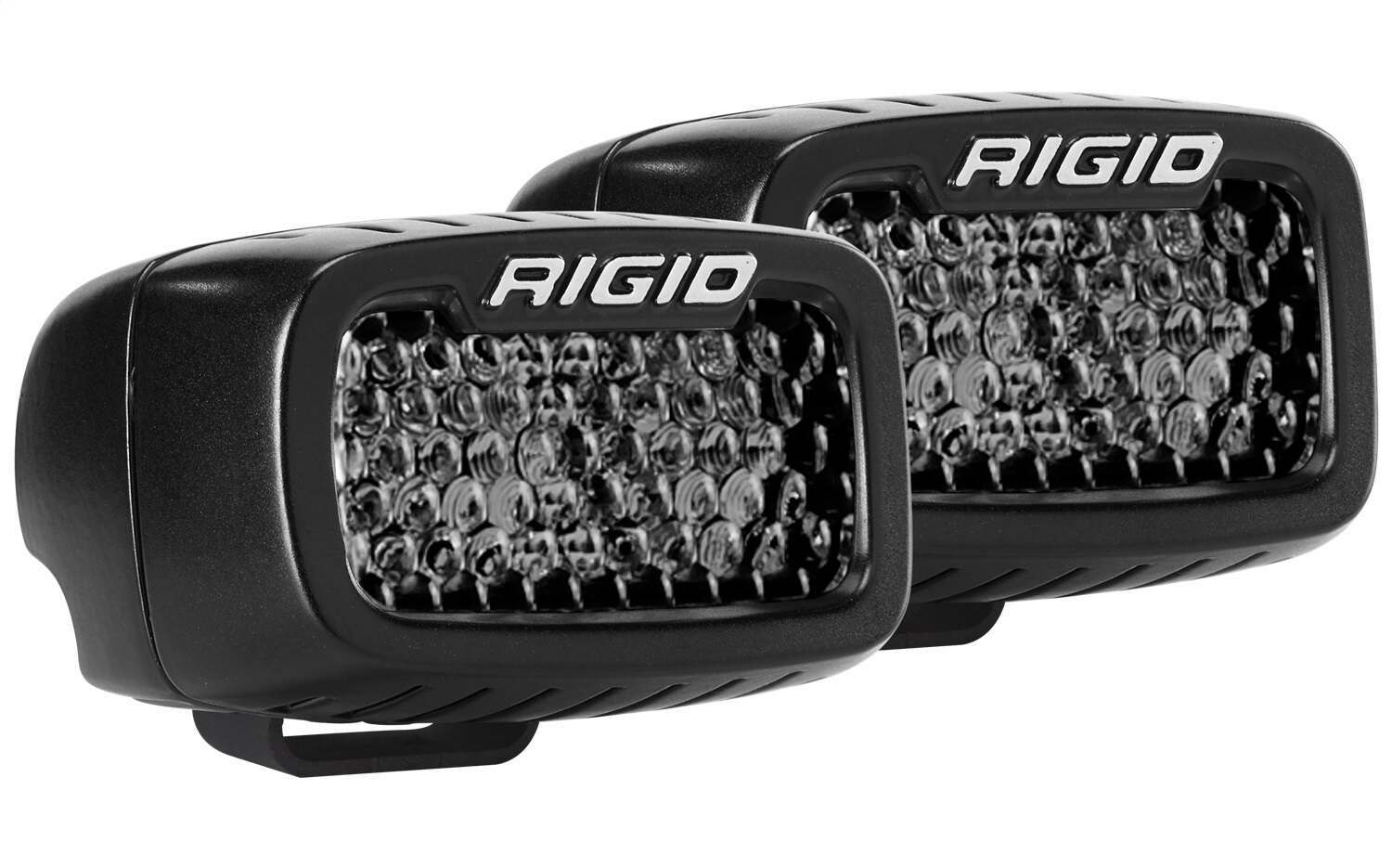 RIGID Industries Rigid Sr-M Series Pro Midnight Edition, Spot Diffused, Surface Mount, Pair - 902513BLK