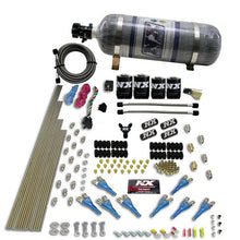 Nitrous Express 8 Cyl Shark Direct Port, 4 Solenoids, With Composite Bottle (200-600Hp Jetting) - 90506-12