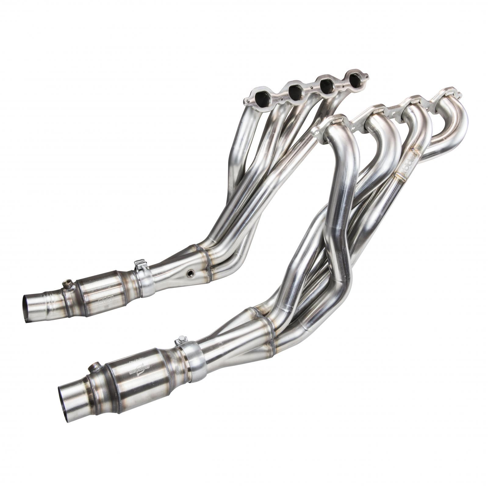 Kooks 1-7/8" SS Headers & GREEN Catted OEM Connection Pipes. 2016-2020 Camaro SS/ZL1. - 2260H430