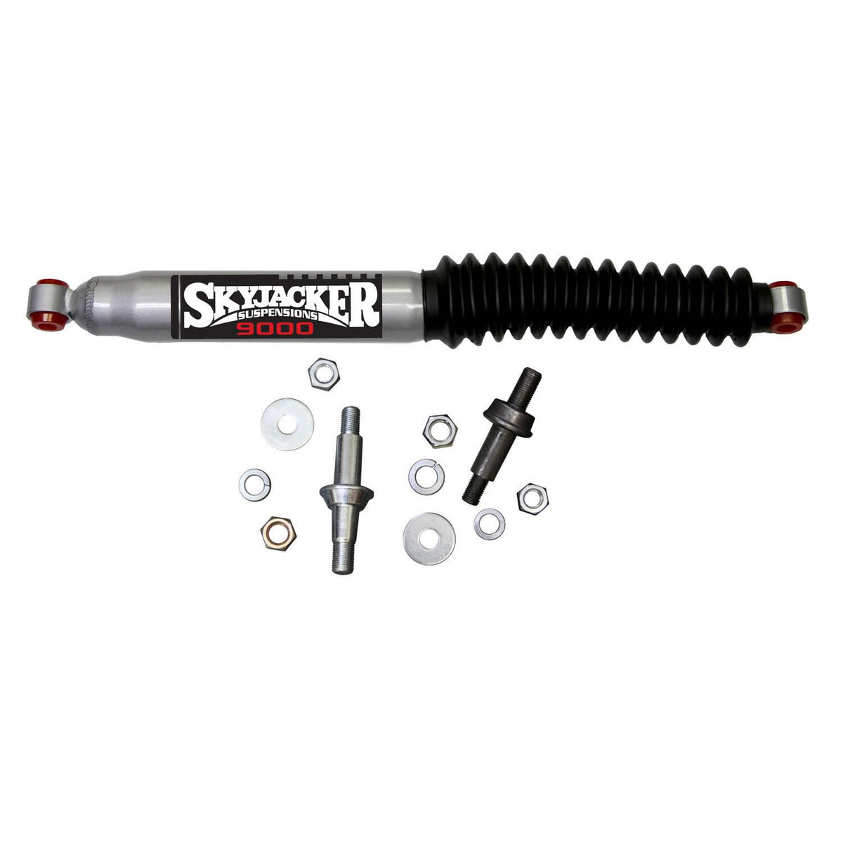 Skyjacker Steering Stabilizer HD OEM Replacement Kit 67-86 Chevy/GMC Silver w/Black Boot - 9055