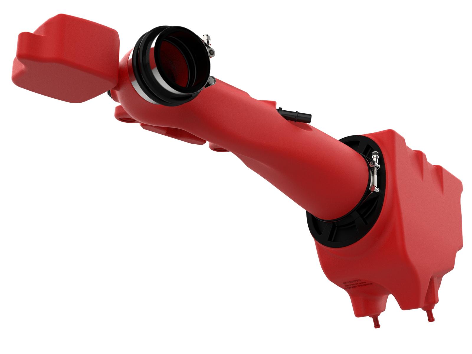 AFE Momentum GT Cold Air Intake System Red w/ Pro DRY S Filter (2018-2023 Gladiator 3.6, 2018-2023 Wrangler 3.6) - 51-76217-R