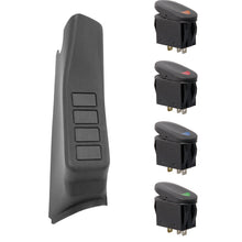 Rugged Ridge Switch Pod Kit A-Pillar 4 Switches Black Rhd; 11-18 Wrangler Jk - 17235.97