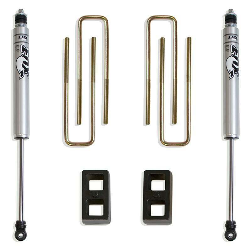 MaxTrac 2" Blocks, U-Bolts, Fox Shocks - 906820F