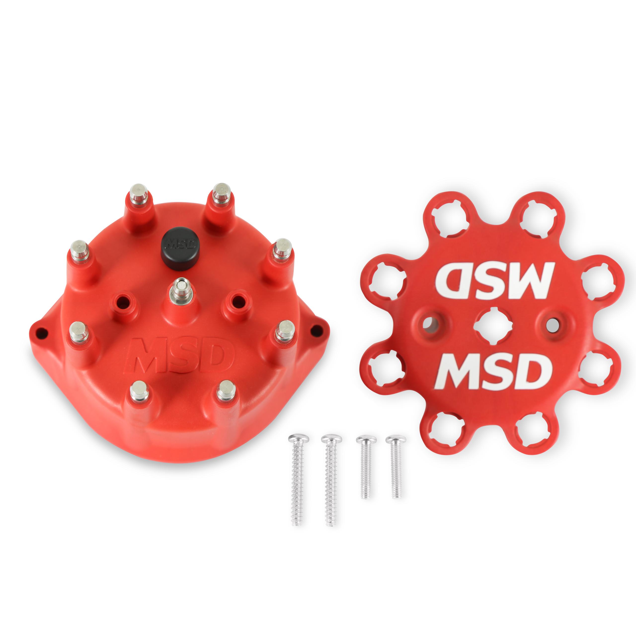 Red Distributor Cap.  - 8431