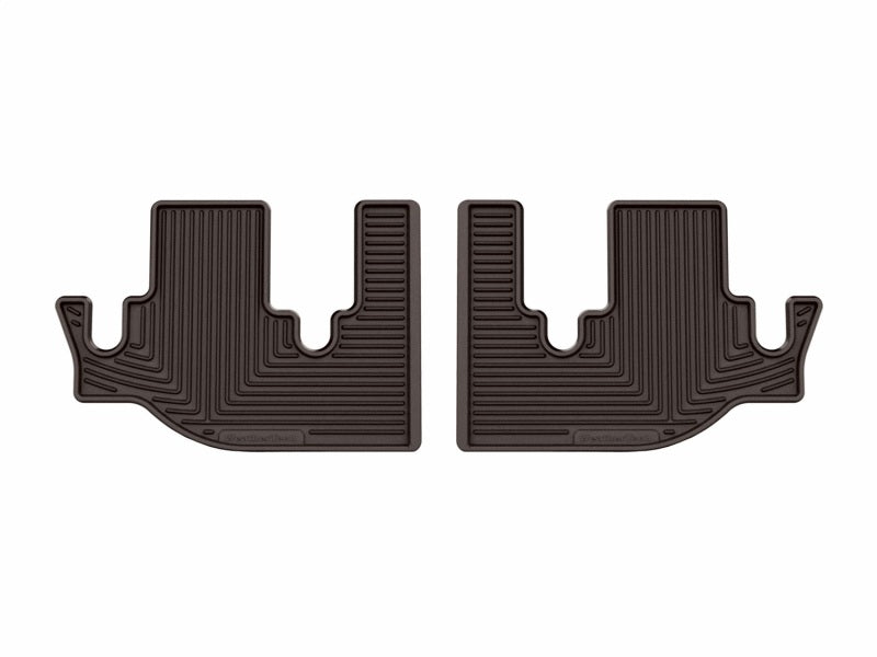 WeatherTech 19-26 Subaru Ascent 2nd Row Rear All-Weather Floor Mats - Cocoa