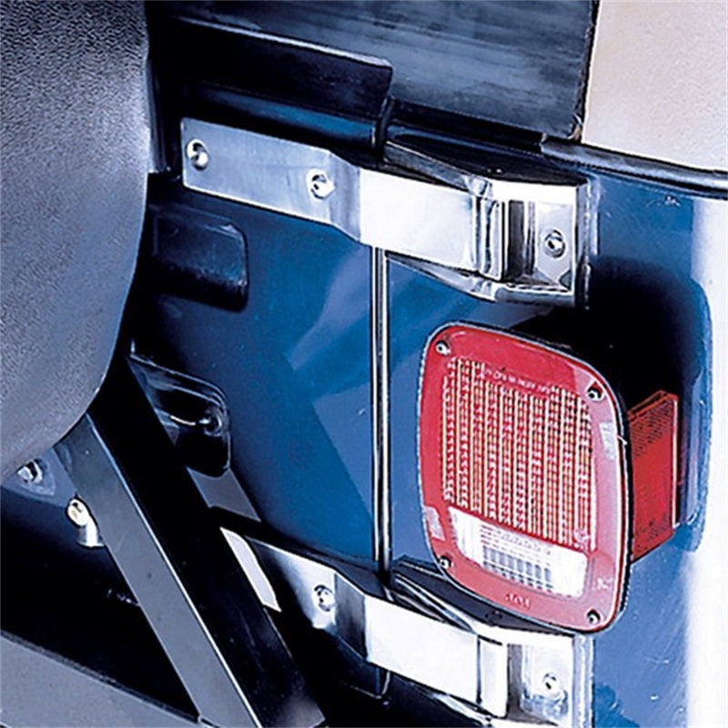 Rugged Ridge Tailgate Hinge Kit Stainless Steel; 87-95 Jeep Wrangler Yj - 11114.02