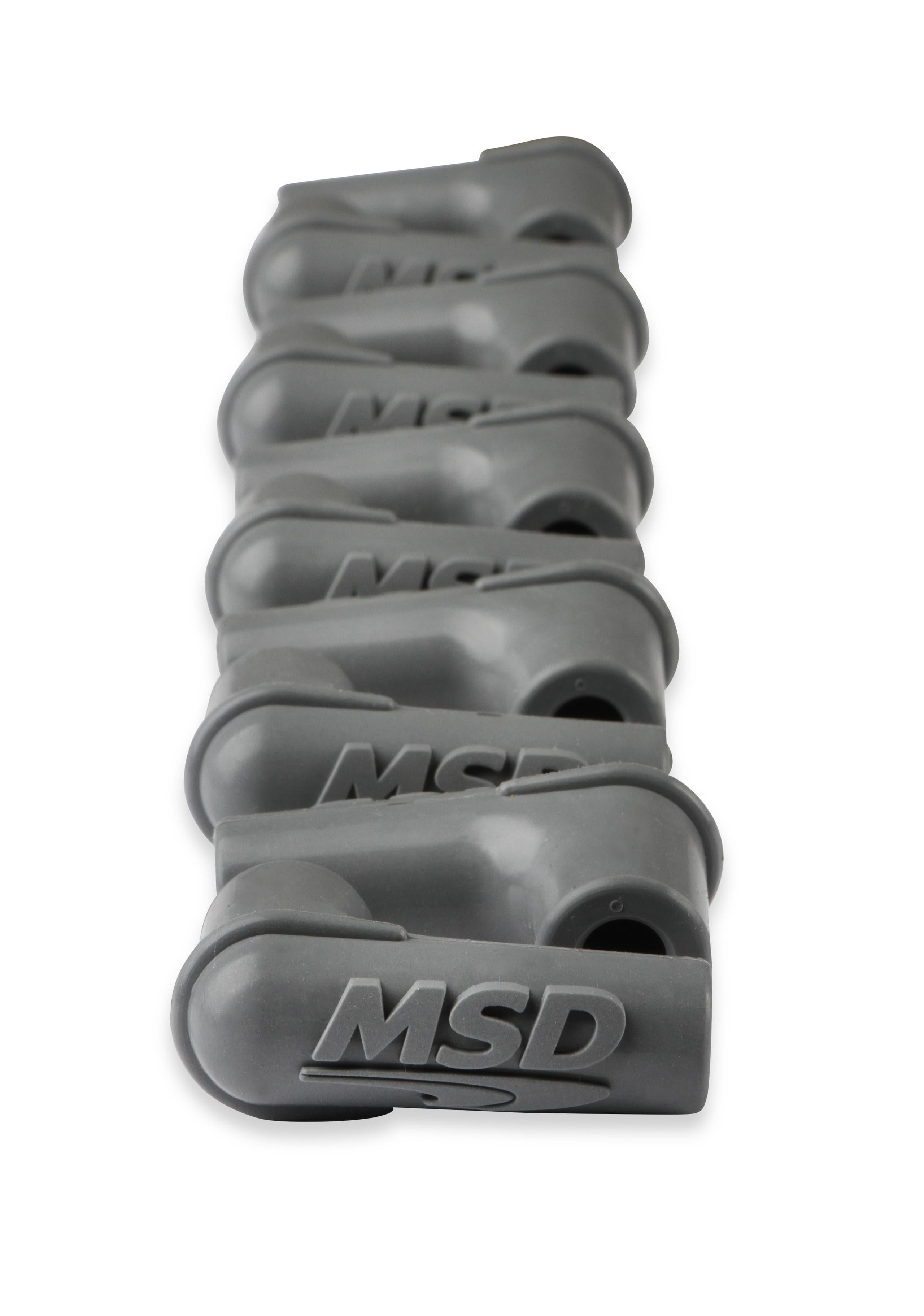 Boots, 90 Degree Logo Spark Plug, Gray Silicone 50EA.  - 34514