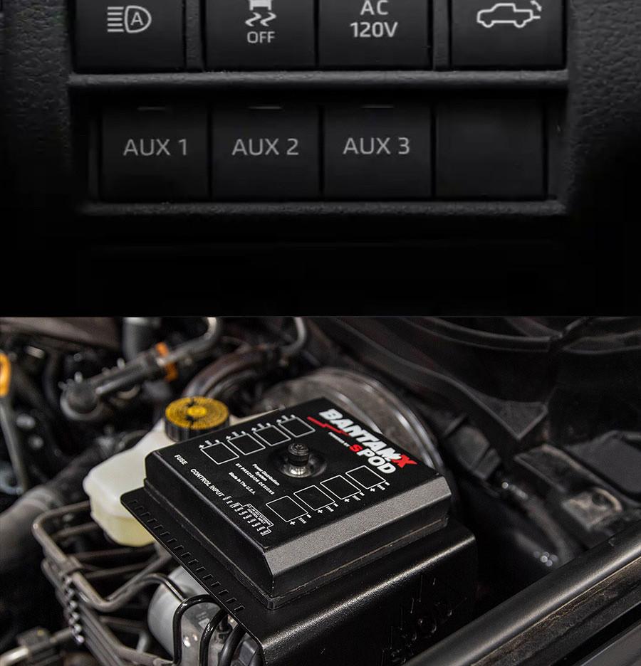 sPOD BantamX Upfitter Power Management Vehicle Kit 2024-On Toyota Tacoma (2024-2025 Tacoma) - 910008