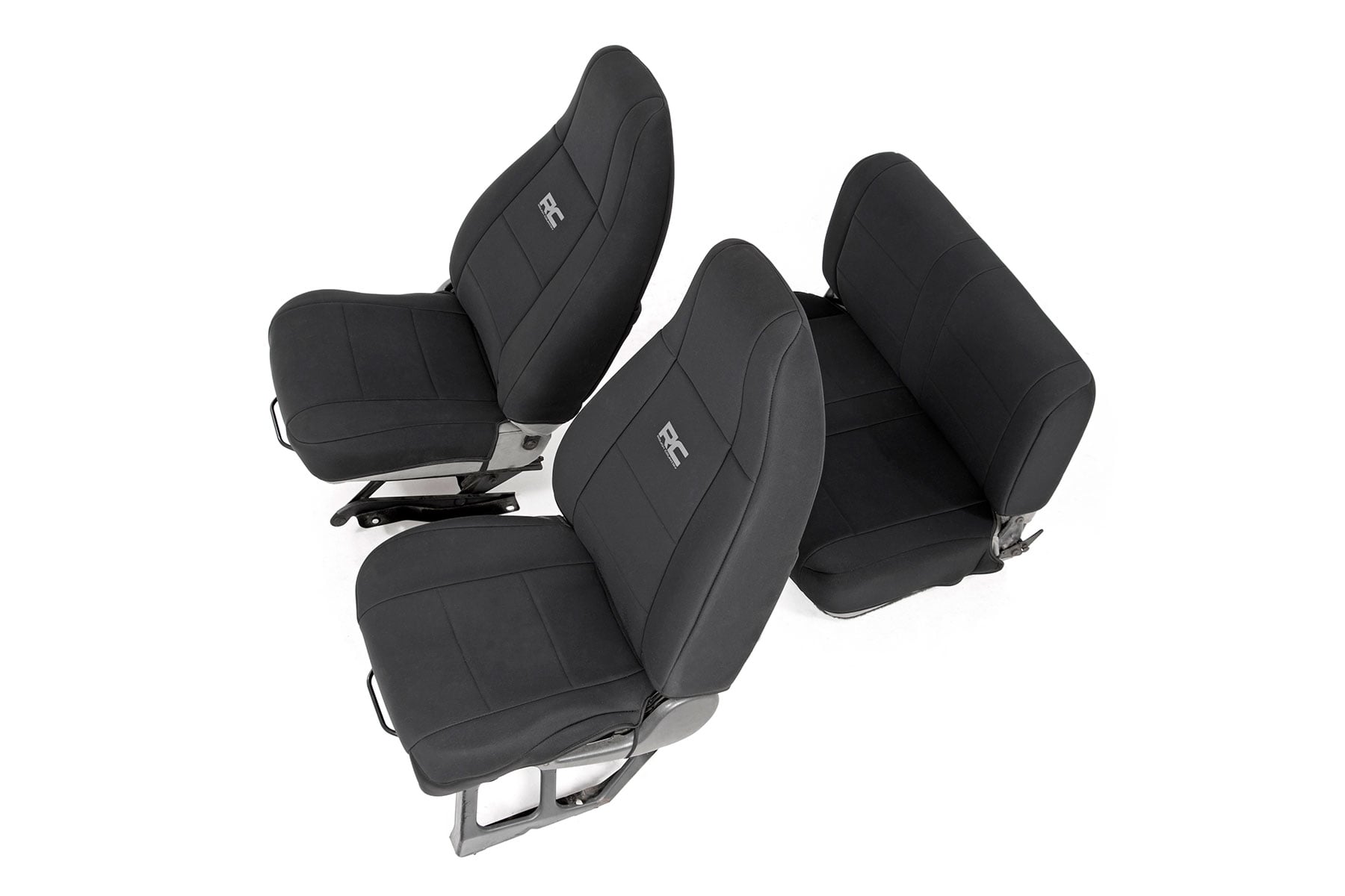 Rough Country Jeep Neoprene Seat Cover Set / Black (91-95 Wrangler YJ) (1991-1995 Wrangler) - 91009