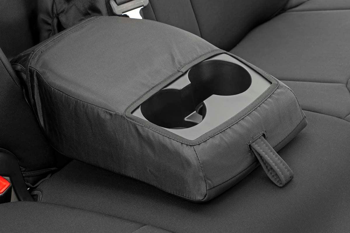 Rough Country Toyota Neoprene Front &amp; Rear Seat Covers (14-20 Tundra, Crew Cab) (2014-2018 Tundra) - 91027A