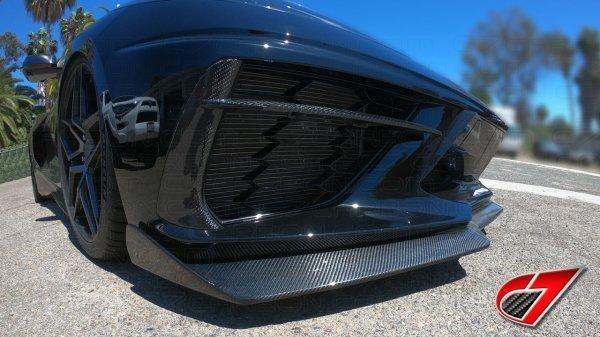 C7 Carbon C8-1A-1 5VM Style Carbon Fiber Front Splitter (2020 Corvette C8)