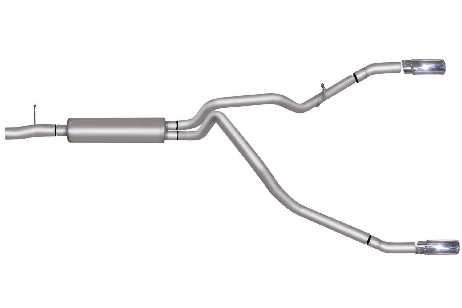 Gibson Exhaust 9116 Cat-Back Dual Split Exhaust System, Aluminized