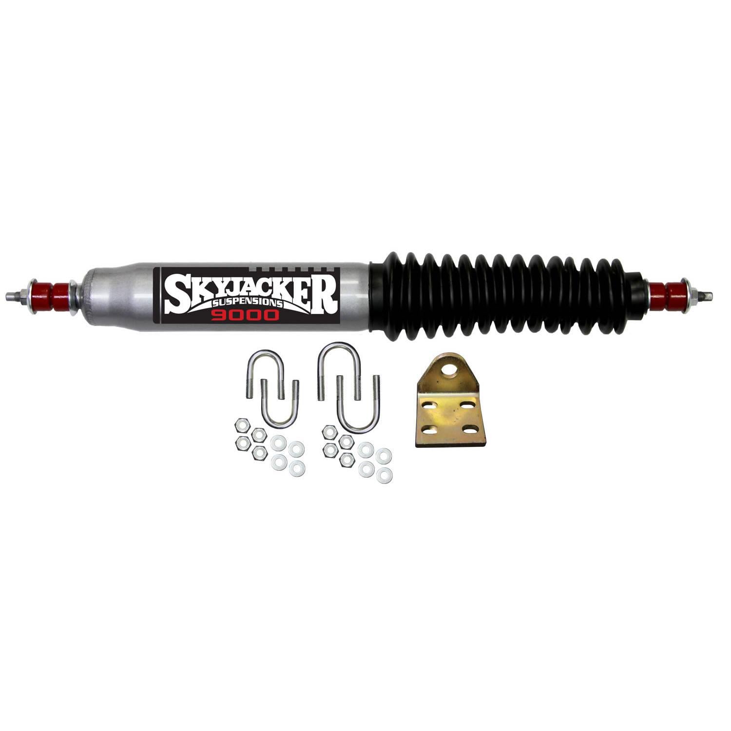 Skyjacker Steering Stabilizer Single Kit Silver w/Black Boot 97-06 Jeep Wrangler 97-06 Jeep TJ - 9119