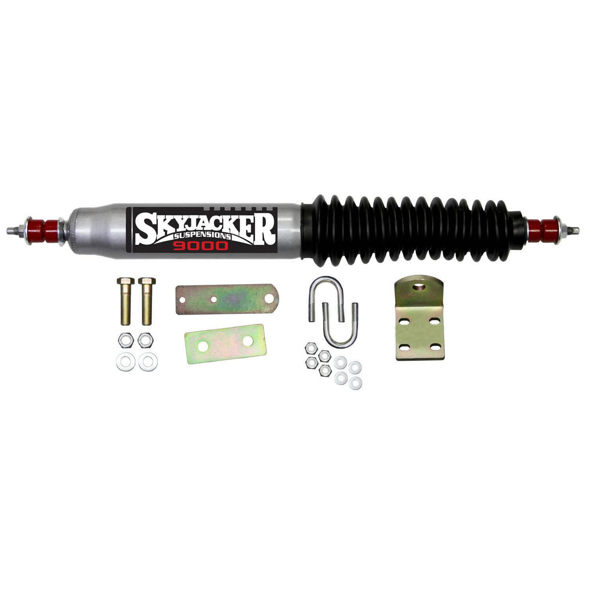 Skyjacker Steering Stabilizer Single Kit Silver w/Black Boot 83-97 Ford Ranger 84-90 Ford Bronco II 91-94 Ford Explorer - 9150