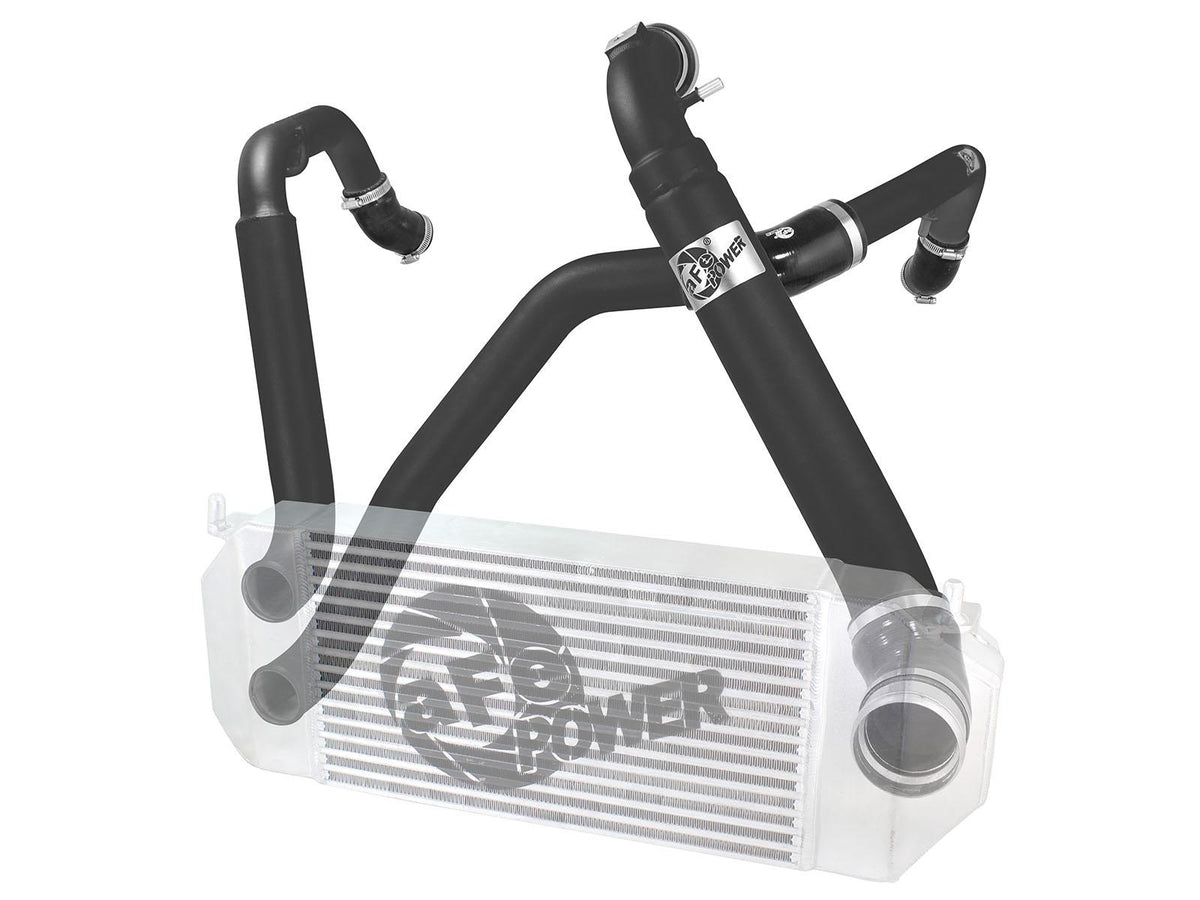 AFE BladeRunner Aluminum Hot and Cold Charge Pipe Kit Black (2015-2016 F-150) - 46-20214-B