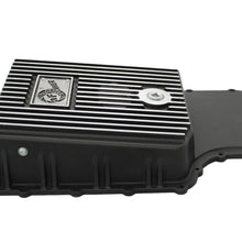 aFe POWER Transmission Pan Black w/ Machined Fins (2011-2021 F-250 Super Duty, F-250 Super Duty, F-350 Super Duty, F-350 Super Duty) - 46-70182