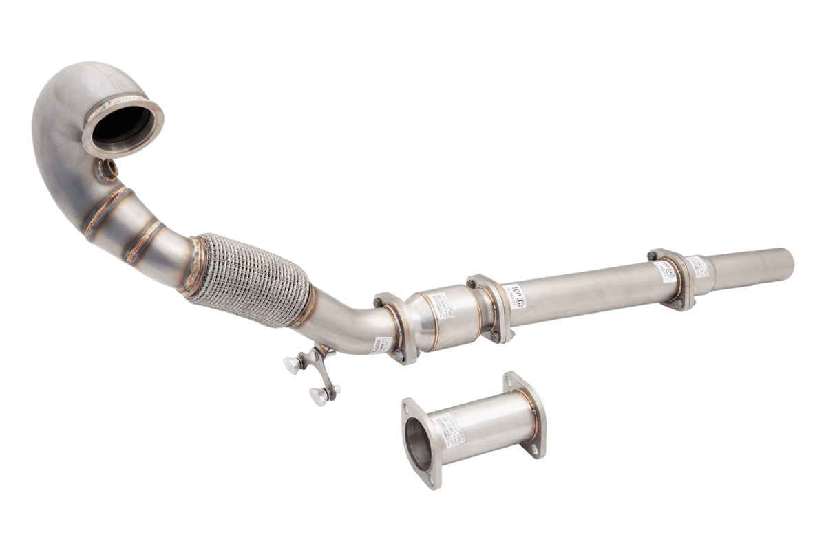 XForce 3' Dump Pipe, High Flow Cat Plus Mid Pipe Assemby (2015-2018 Volkswagen Golf) - ES-VW08-KITB
