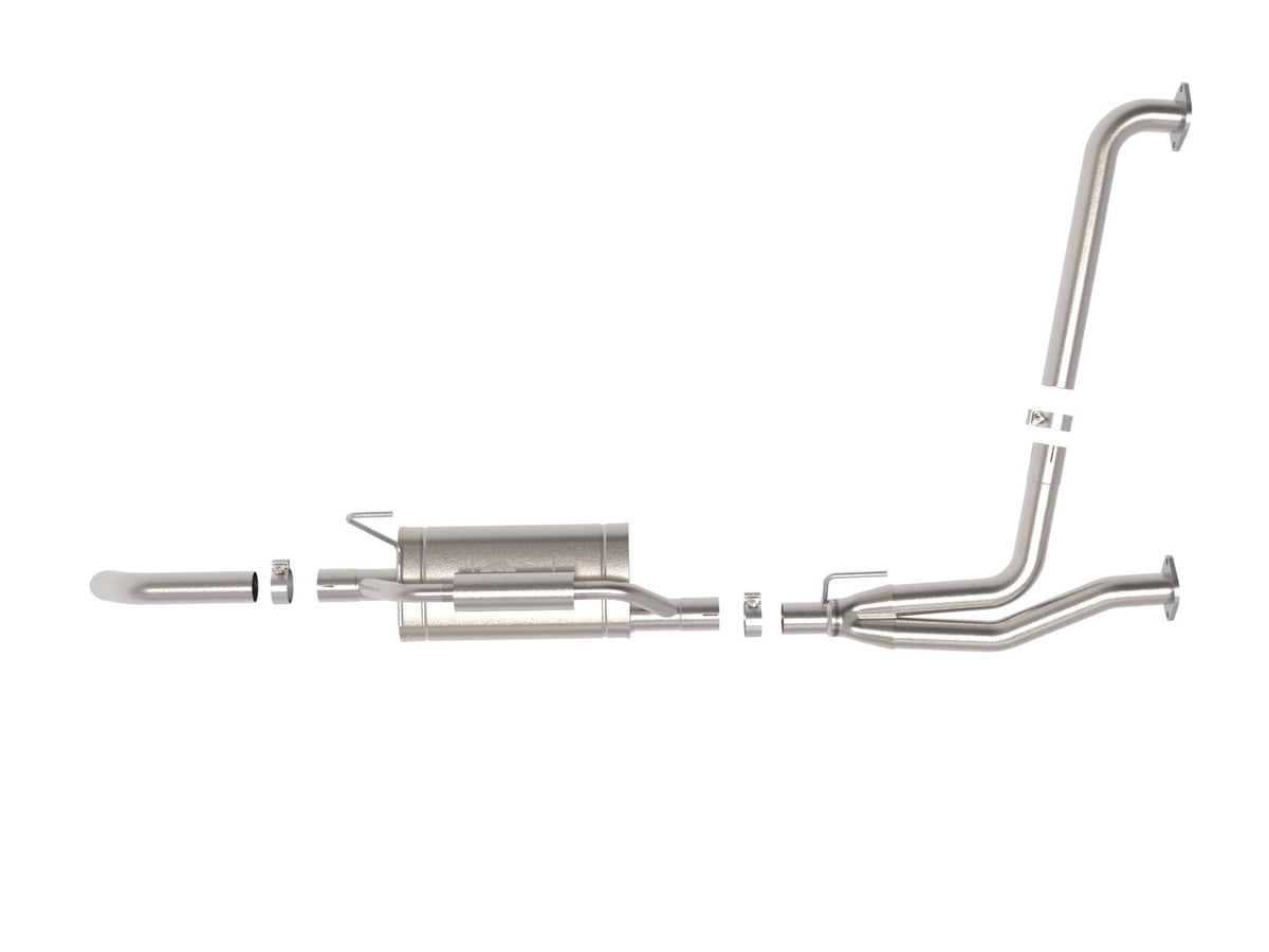 AFE ROCK BASHER 2-1/2 IN 409 Stainless Steel Cat-Back Hi-Tuck Exhaust System (2022-2026 Frontier) - 49-46141