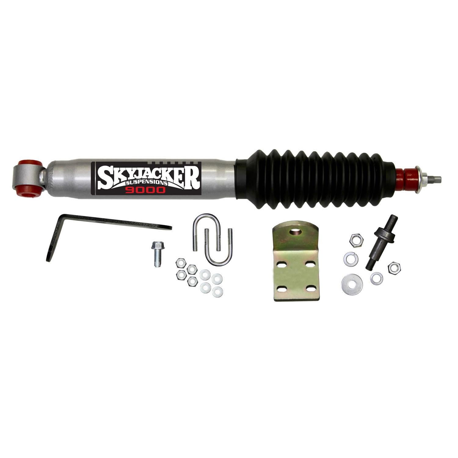 Skyjacker Steering Stabilizer Single Kit 99-06 Chevy/GMC/Cadillac Truck/SUV Silver w/Black Boot - 9196