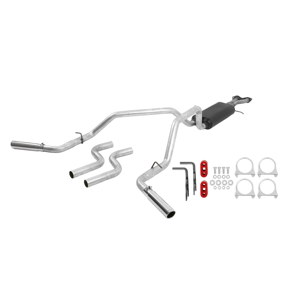 Flowmaster Cat-back System - Dual Rear/Side Exit - American Thunder - Moderate Sound