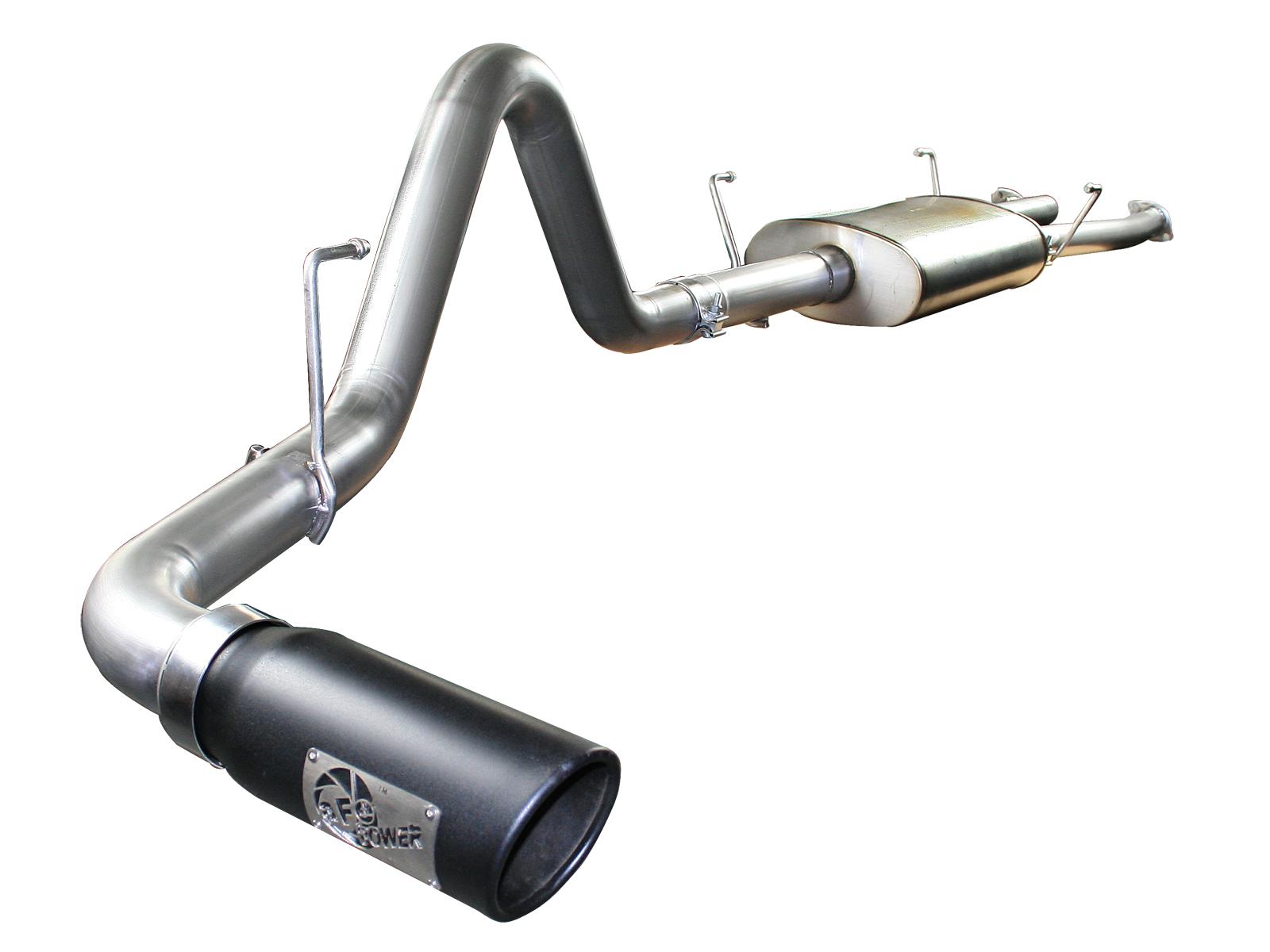 AFE MACH Force-Xp 2-1/2 IN to 3 IN 409 Stainless Steel Cat-Back Exhaust w/ Black Tip (2007-2009 Tundra) - 49-46009-B