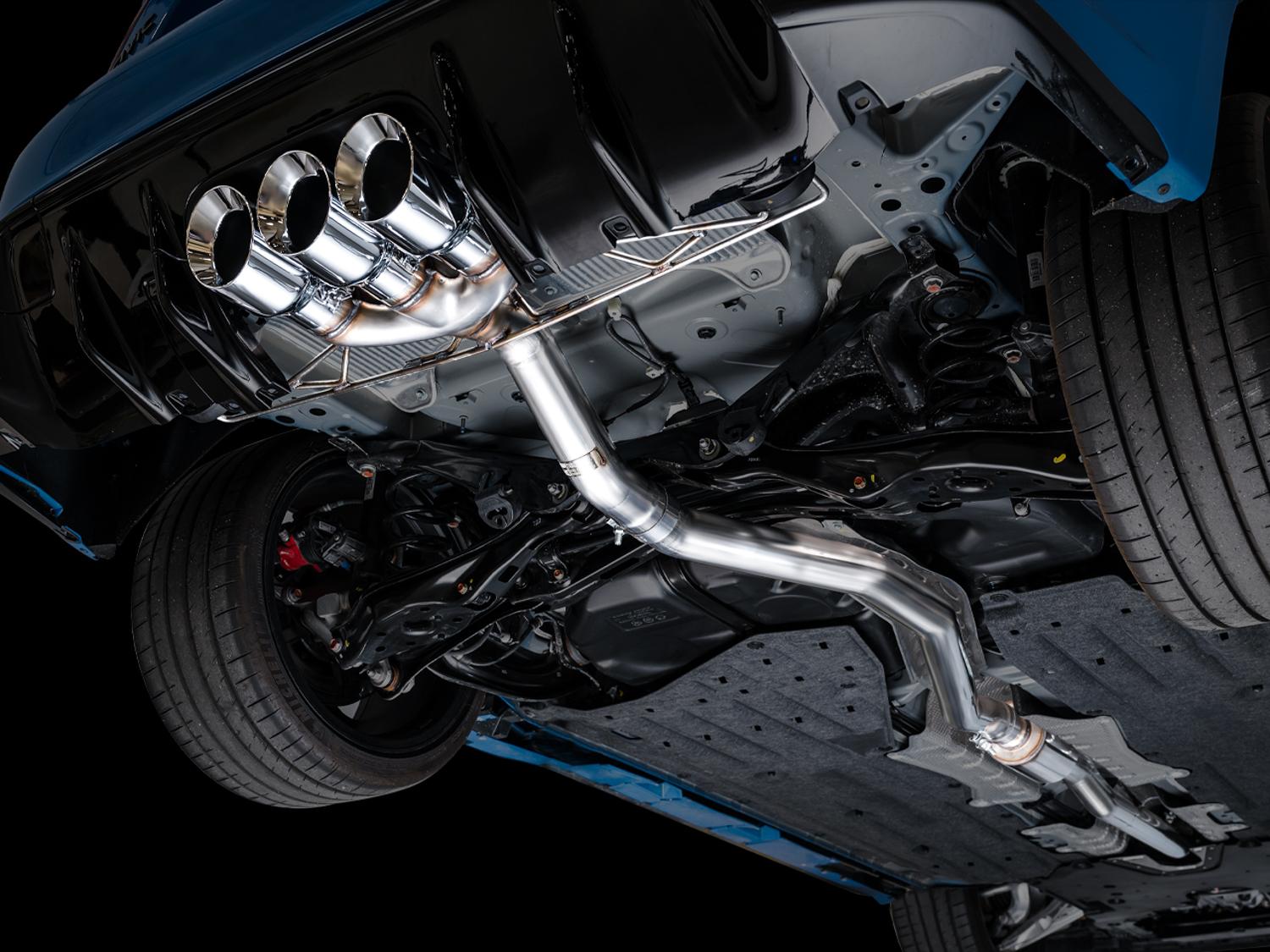 AWE Track Edition for FL5 CTR - Triple Chrome Tips - 3020-52287