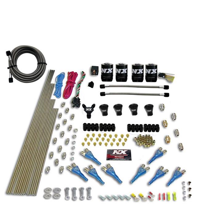 Nitrous Express Pro-Shk/Gas (200,300,400,500,600Hp) 4 Solenoids Less Bottle - 92006-00