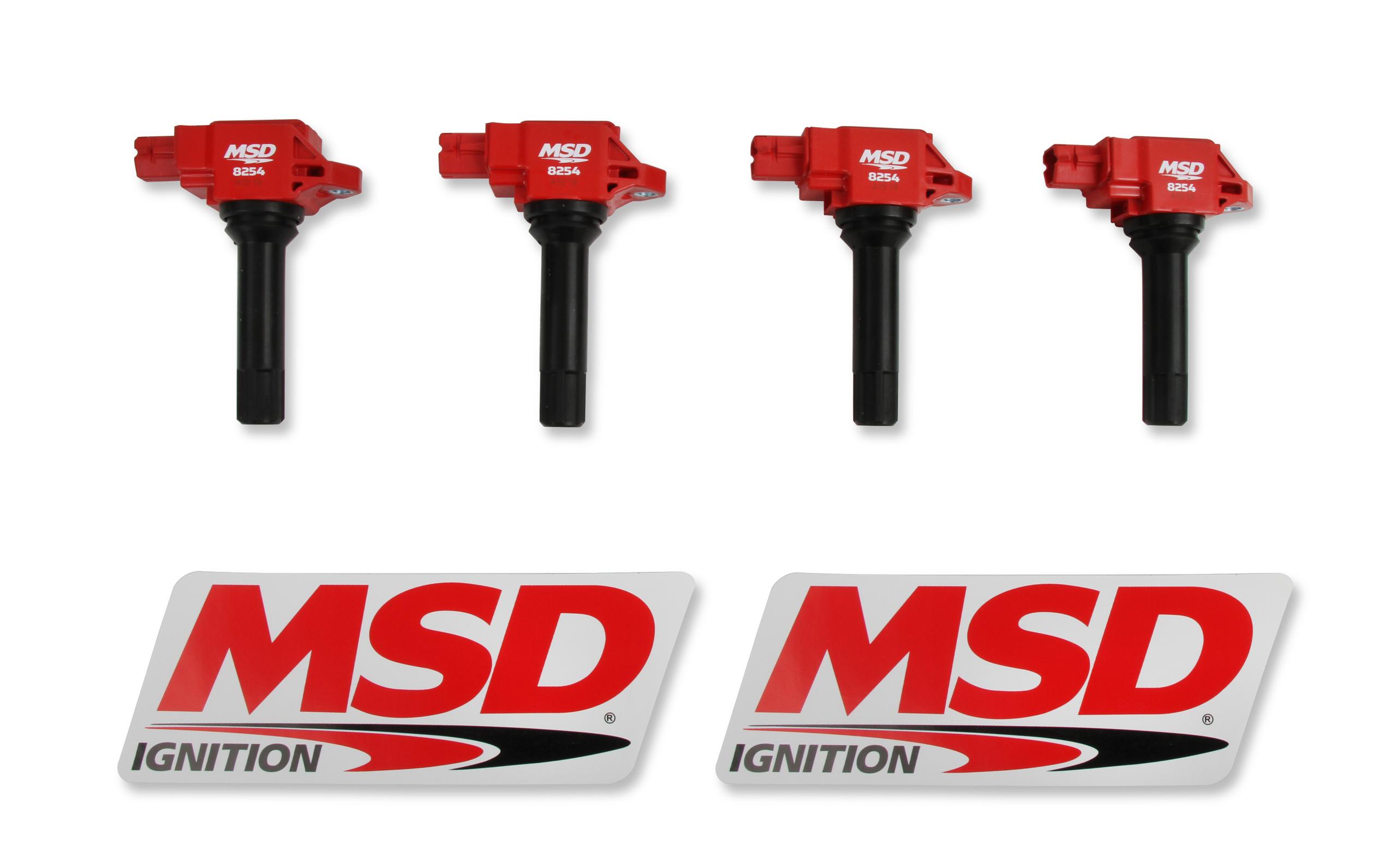 Ignition Coil Blaster Series 2015-2017 Subaru/Toyota/Scion 2.0L engines, Red, 4-pack. (2015-2016 Scion FR-S,2015-2017 BRZ,2017-2017 86) - 82544