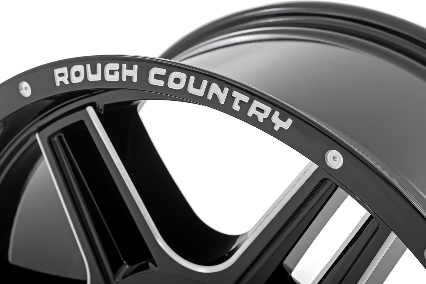 Rough Country 92 Series Wheel Machined One-Piece Gloss Black 18x9 6x135 +0mm (2003-2012 Expedition, F-150) - 92180017