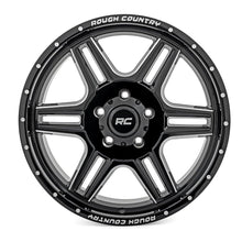 Rough Country 92 Series Wheel Machined One-Piece Gloss Black 18x9 6x5.5 +0mm (1960-1998 Land Cruiser, C10 Pickup, K10 Pickup, K10 Suburban, Blazer, K20 Pickup, Jimmy, K25/K2500 Pickup, K15/K1500 Pickup, K15/K1500 Suburban, Wagoneer, Cherokee, J20, J10, K1