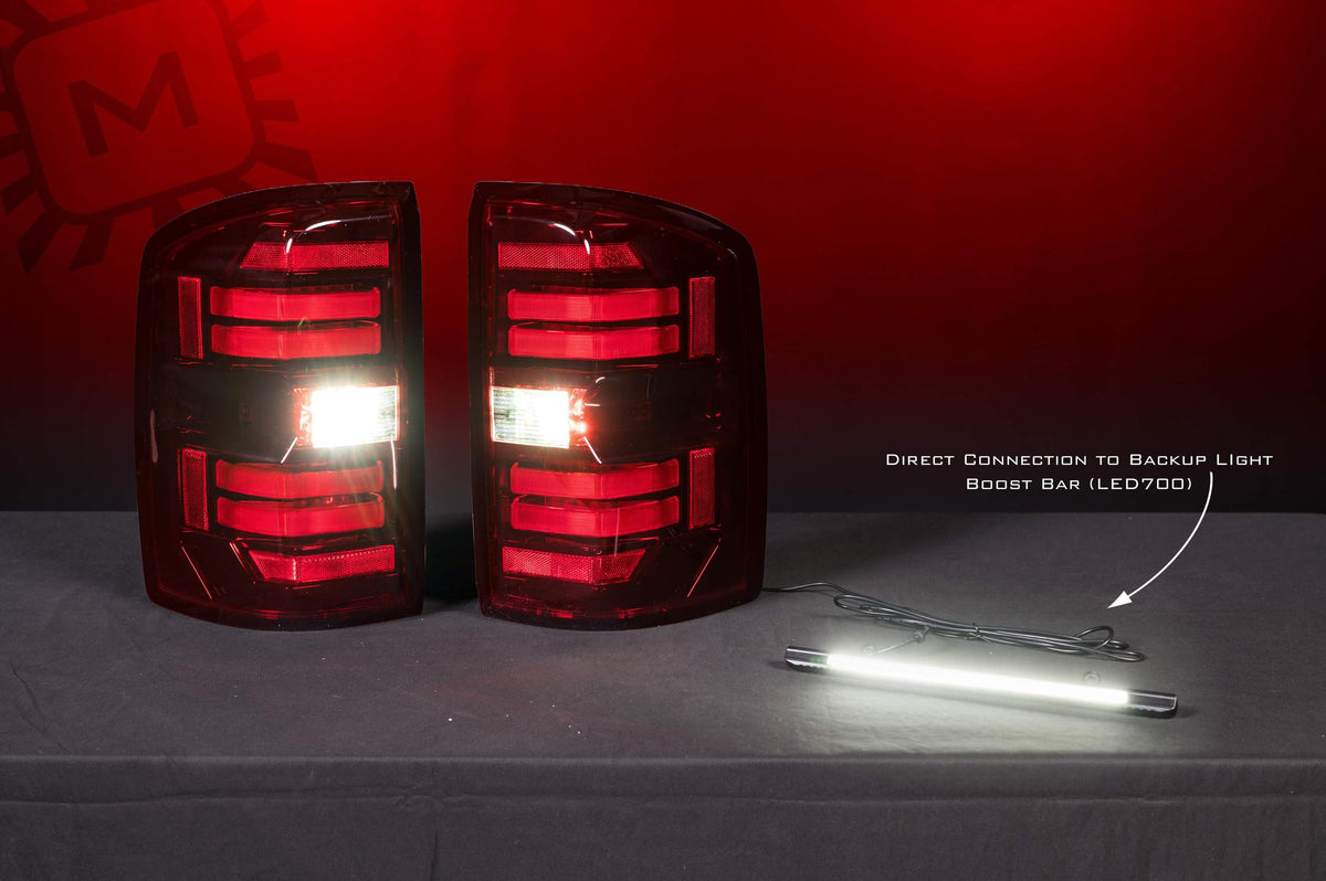 Morimoto XB LED Tail Lights: GMC Sierra (14-18 / Red Lens / Set) - LF730