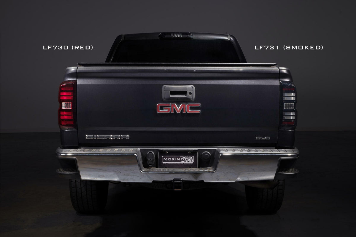 Morimoto XB LED Tail Lights: GMC Sierra (14-18 / Red Lens / Set) - LF730
