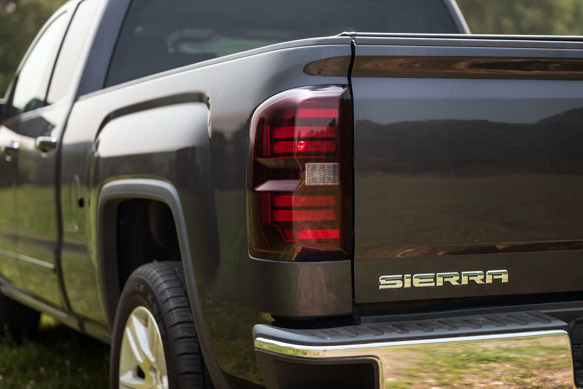 Morimoto XB LED Tail Lights: GMC Sierra (14-18 / Red Lens / Set) - LF730