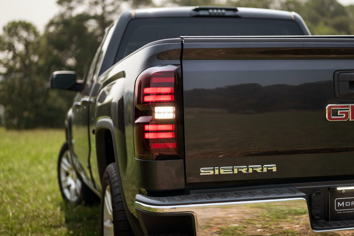 Morimoto XB LED Tail Lights: GMC Sierra (14-18 / Red Lens / Set) - LF730