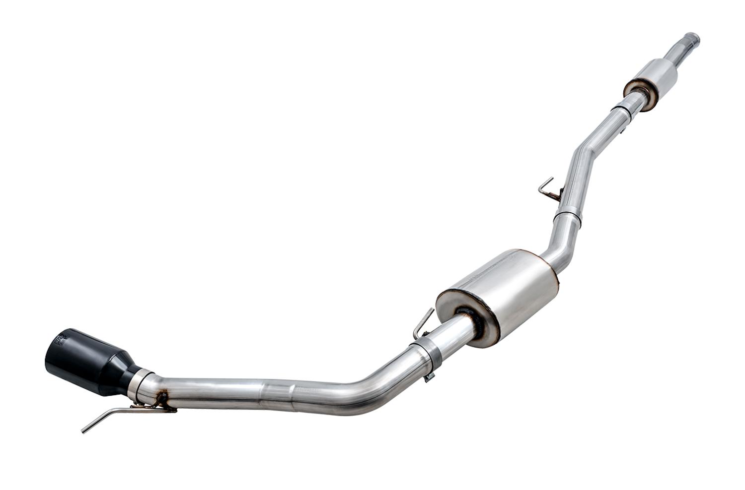 AWE Tread Edition Catback Single-Side Exhaust for Jeep JT 3.6L - Diamond Black Tip (2020-2021 Jeep Gladiator) - 3015-23103