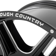 Rough Country 92 Series Wheel Machined One-Piece Gloss Black 20x9 6x5.5 +0mm (1960-1998 Land Cruiser, K10 Pickup, C10 Pickup, Blazer, K10 Suburban, K20 Pickup, Jimmy, K15/K1500 Suburban, K25/K2500 Pickup, K15/K1500 Pickup, Wagoneer, Cherokee, J20, J10, K1