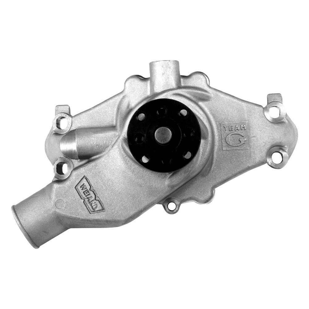 Weiand Sbc Short Std Team G Water Pump - Satin - 9222