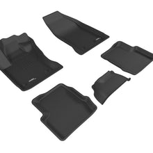 3D MAXpider 2015-2019 Fiat 500X Kagu 1st & 2nd Row Floormats - Black