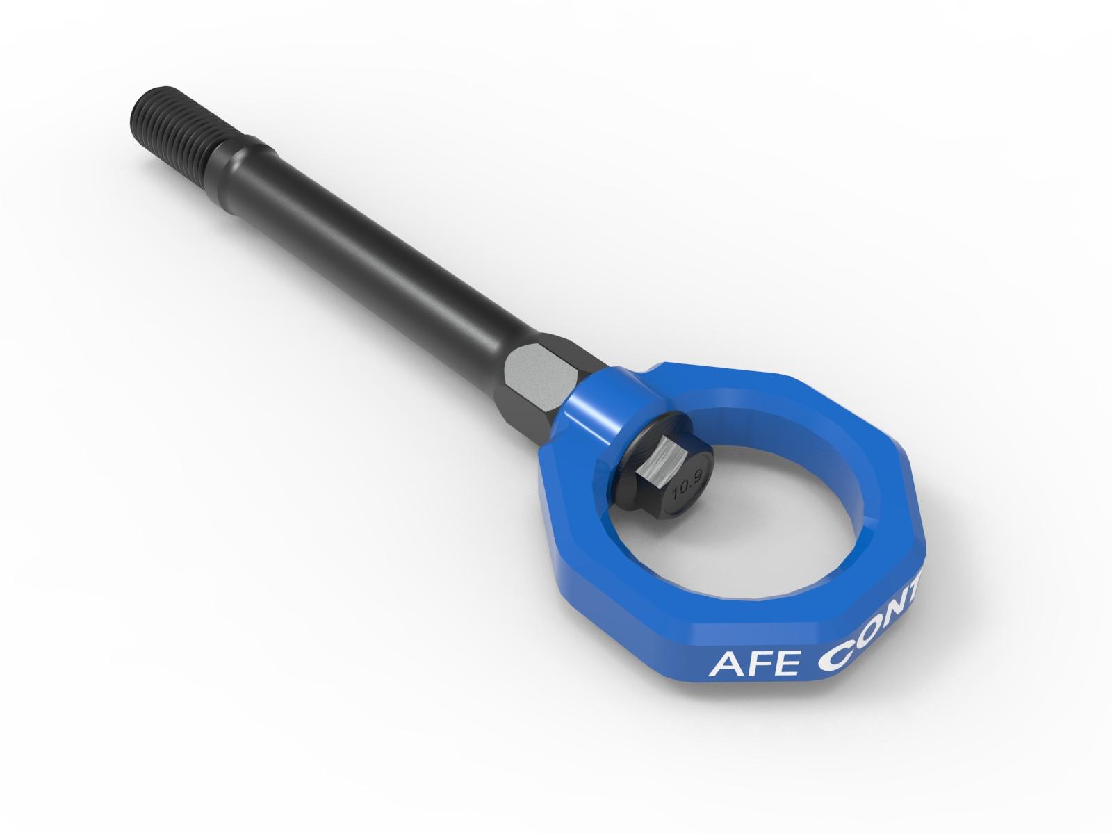 AFE Front Tow Hook Blue (2020-2023 Corvette 6.2) - 450-401014-L