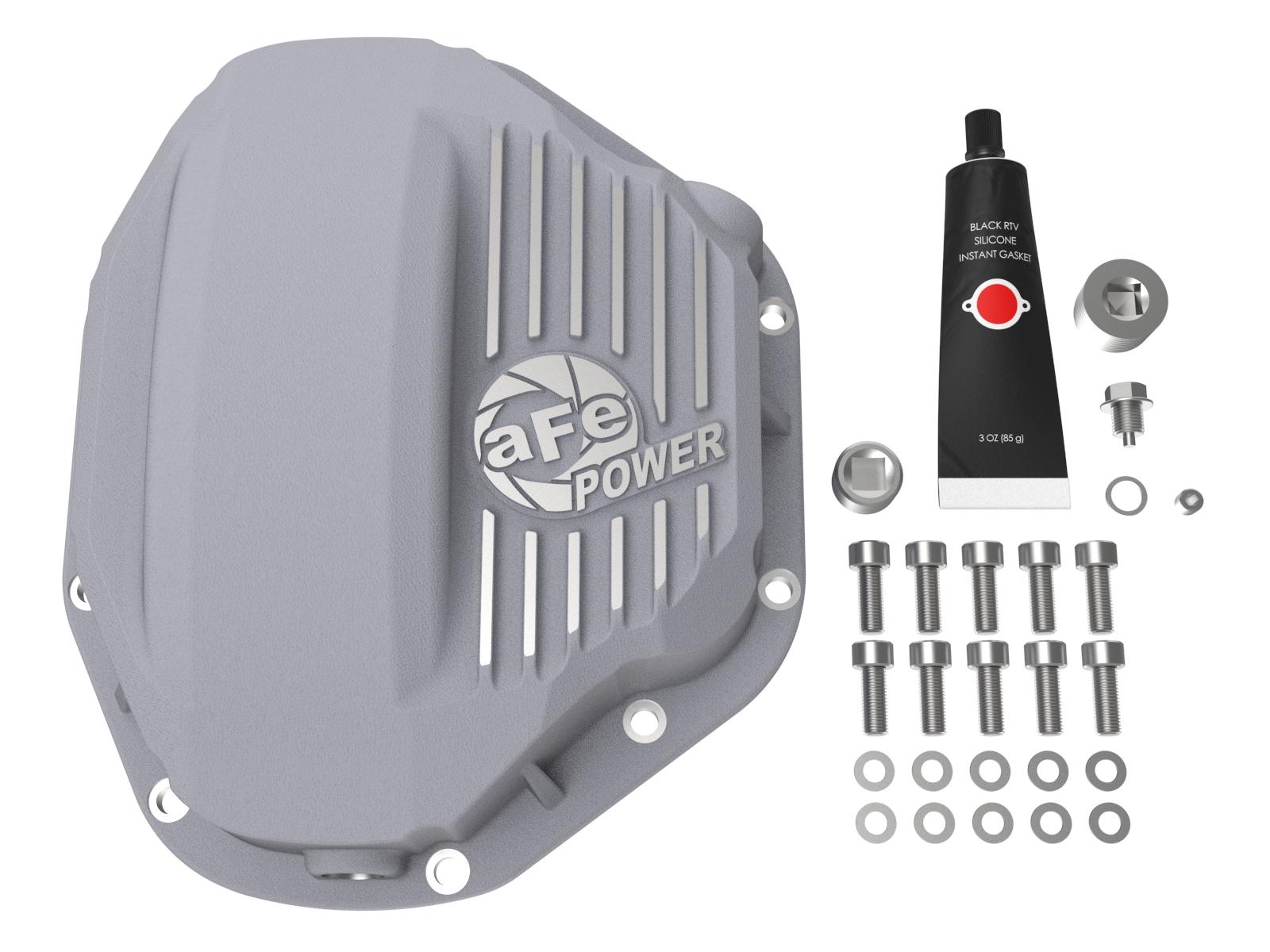 AFE Street Series Rear Differential Cover Raw w/ Machined Fins (1994-2007 Ram 3500, F-350 Super Duty, F-350 Super Duty, F-450 Super Duty, F-450 Super Duty) - 46-70030