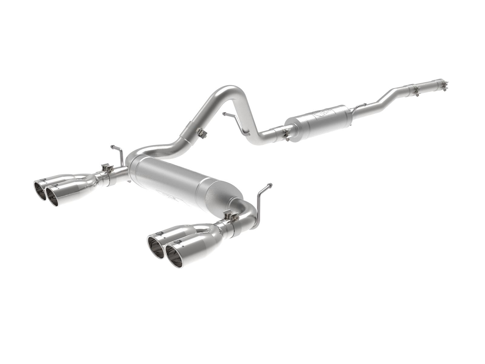 AFE Cat-Back Exhaust System (2007-2018 Jeep Wrangler V6-3.6/3.8L) - 49-38087-P