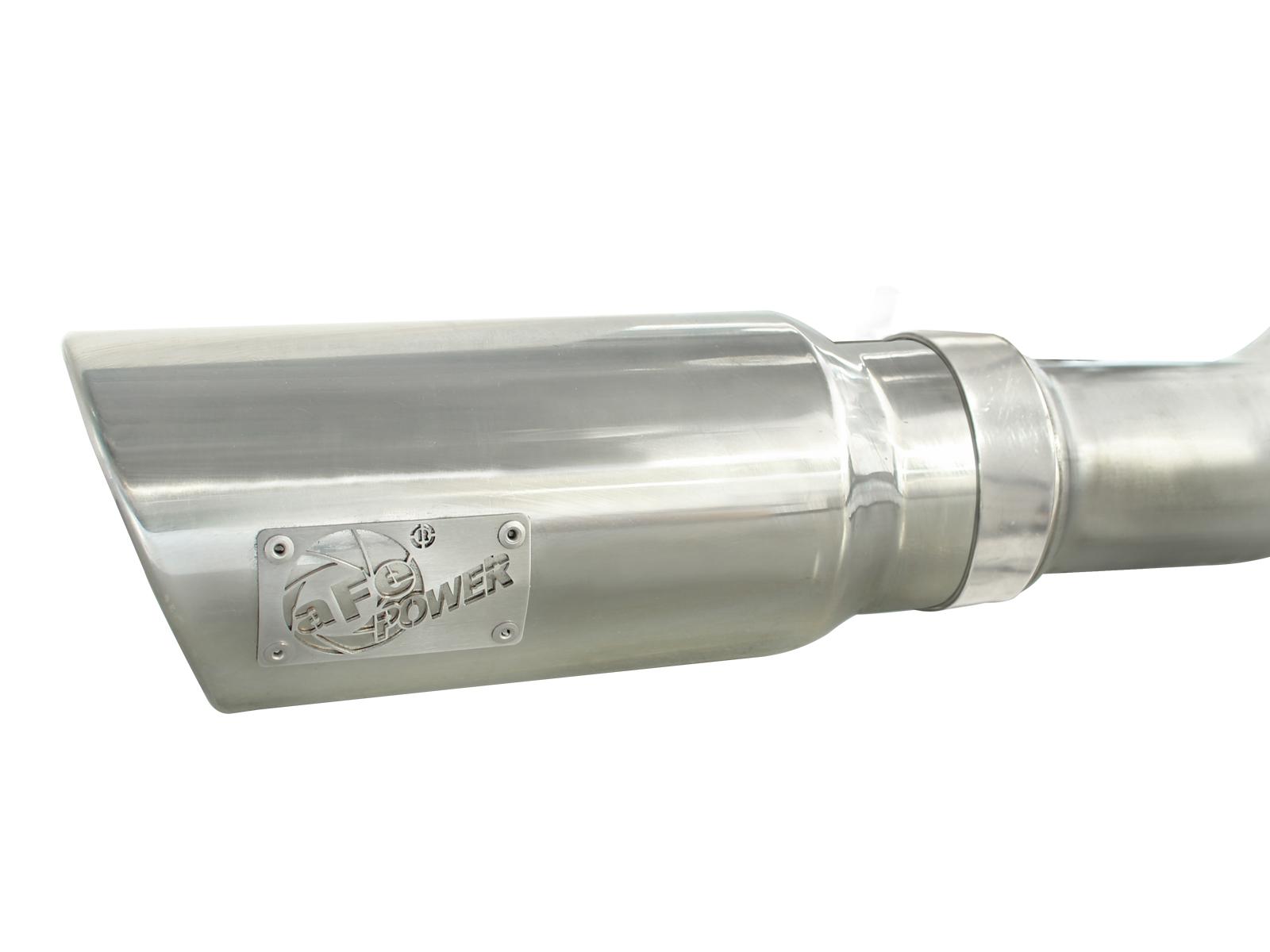 AFE MACH Force-Xp 3 IN 409 Stainless Steel Cat-Back Exhaust System w/Polished Tip (2011-2014 F-150) - 49-43056-P