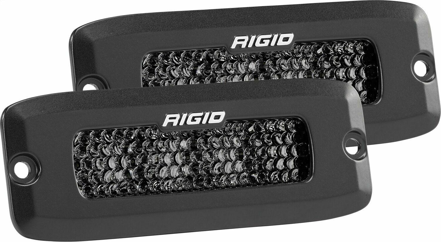 RIGID Industries Rigid Sr-Q Series Pro Midnight Edition, Spot Diffused, Flush Mount, Pair - 925513BLK