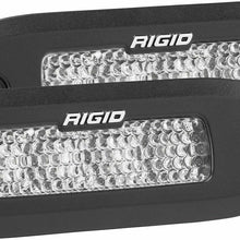 RIGID Industries Rigid Sr-Q Series Pro, Flood Diffused, Flush Mount, Black Housing, Pair - 925513