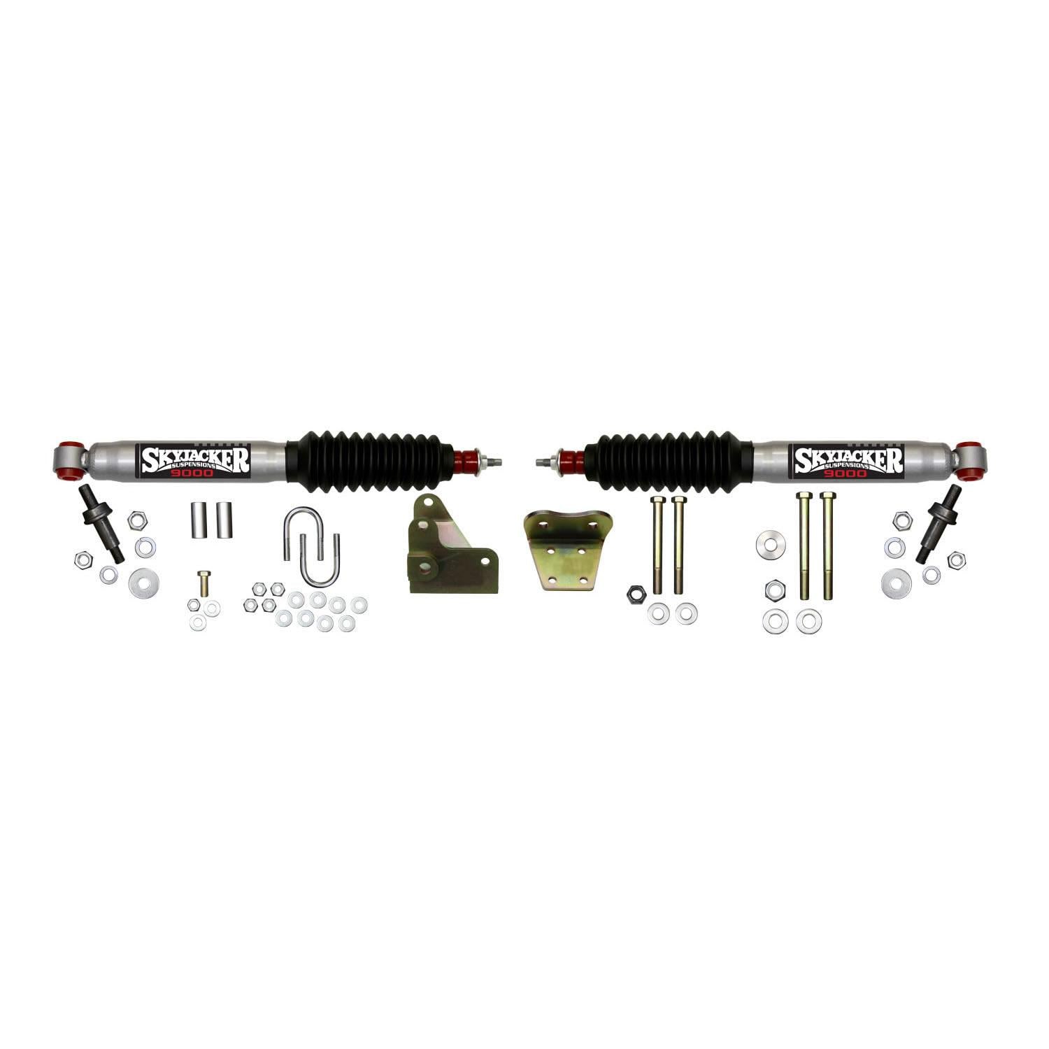 Skyjacker Steering Stabilizer Dual Kit Silver w/Black Boots 97-03 Ford F-150 - 9297
