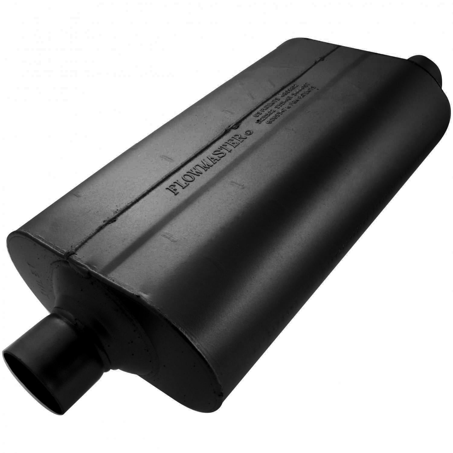 Flowmaster Super 50 Muffler - 2.50 Center In / 2.50 Offset Out - Mild Sound